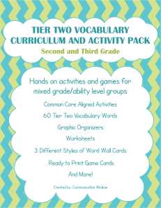 Tier Two Vocabulary Curriculum